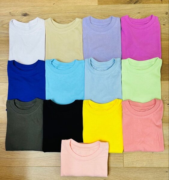 T-shirts en coton colorés