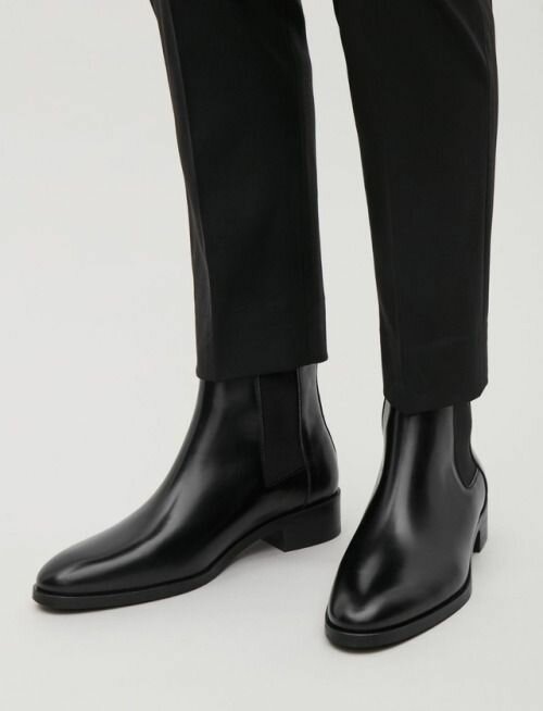 Bottines Chelsea en cuir homme