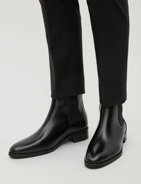 Bottines Chelsea en cuir homme