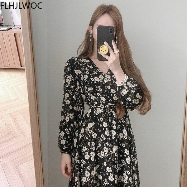 Robe Longue Fleurie Élégante