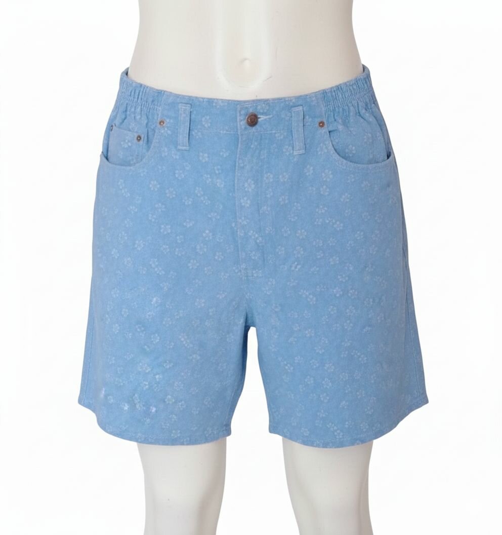 Shorts en jean bleus ciel