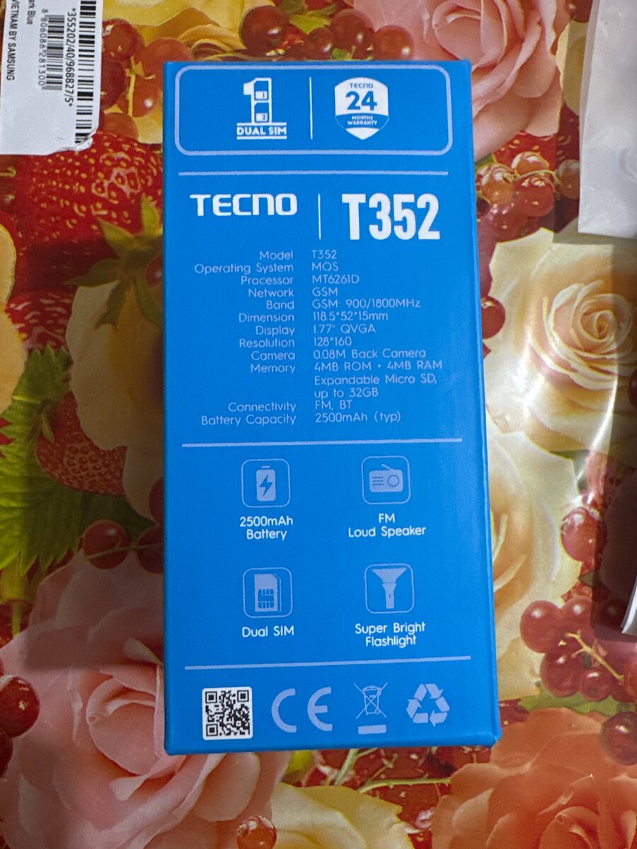 Téléphone Tecno T352 Dual SIM