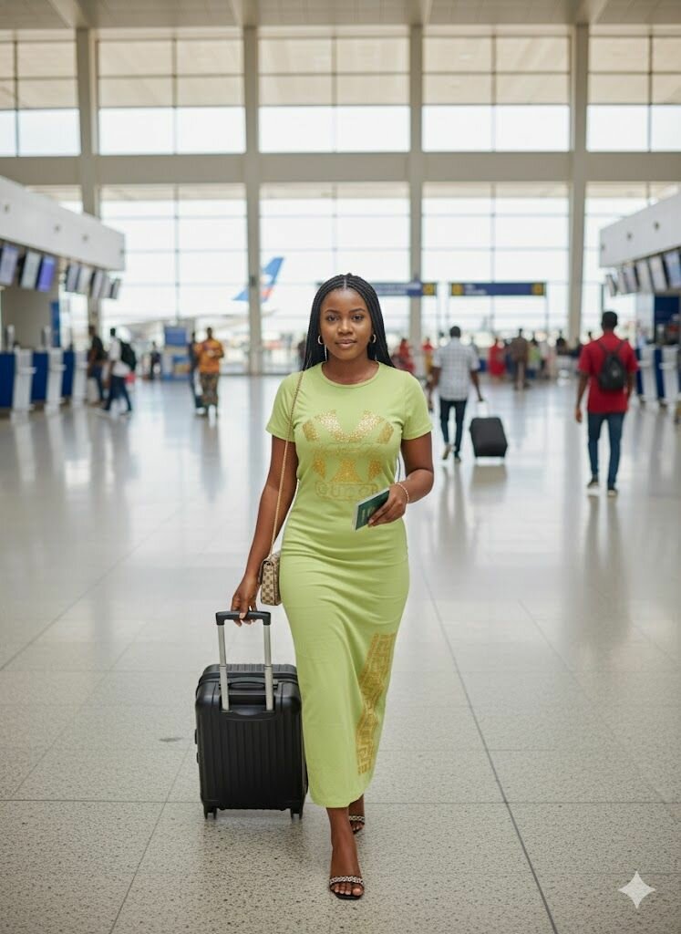 Robe longue élégante de voyage