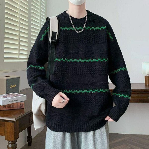 Pulls rayés pour hommes