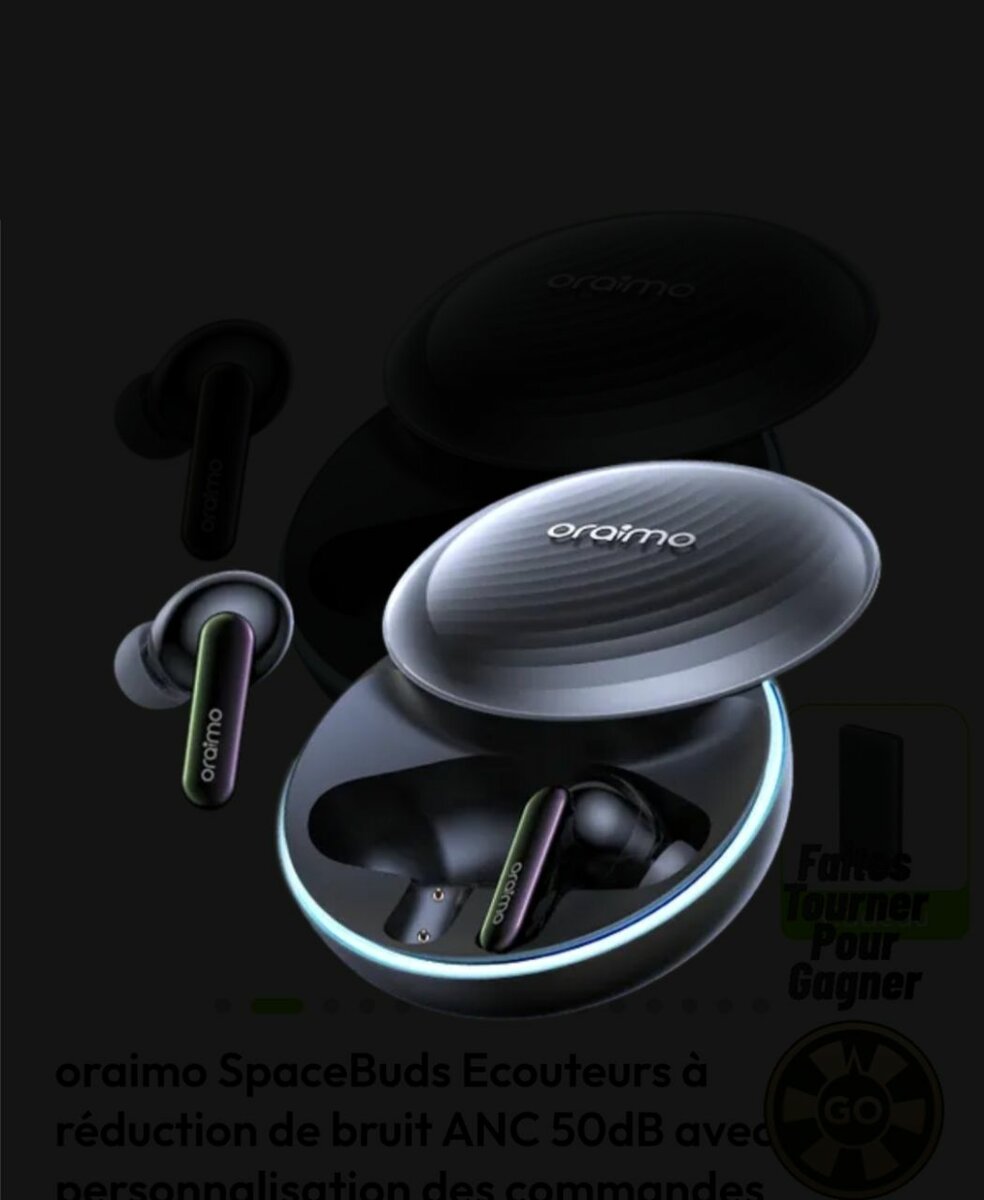 Écouteurs Oraimo ANC 50dB