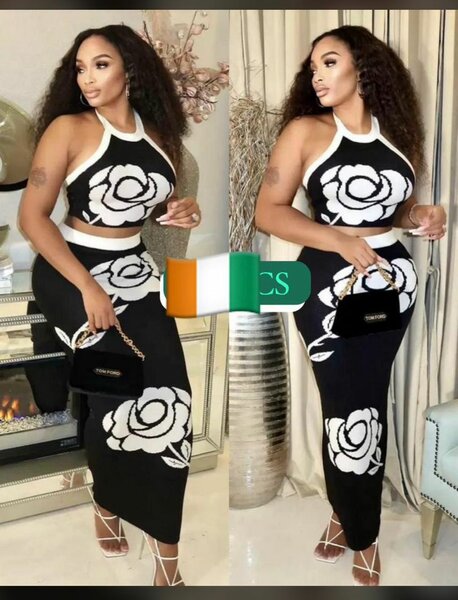 Robe tendance avec motifs