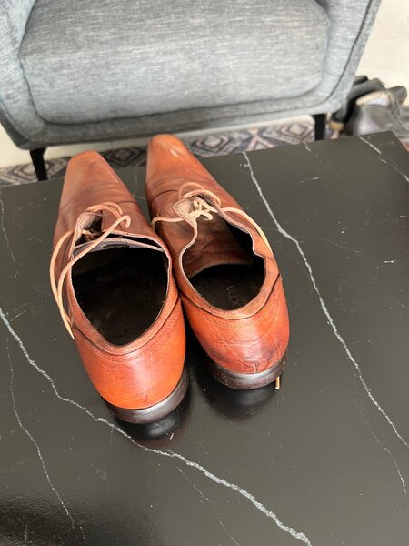 Chaussures habillées en cuir marron