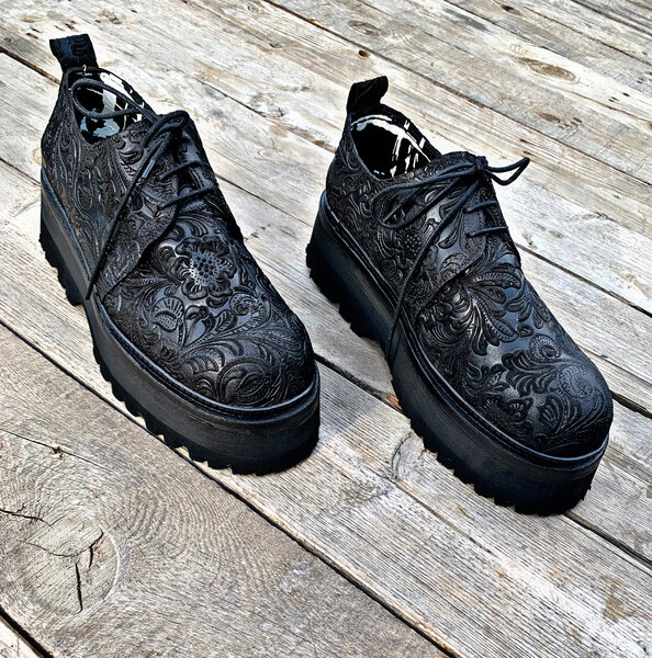 Chaussures plateformes noires