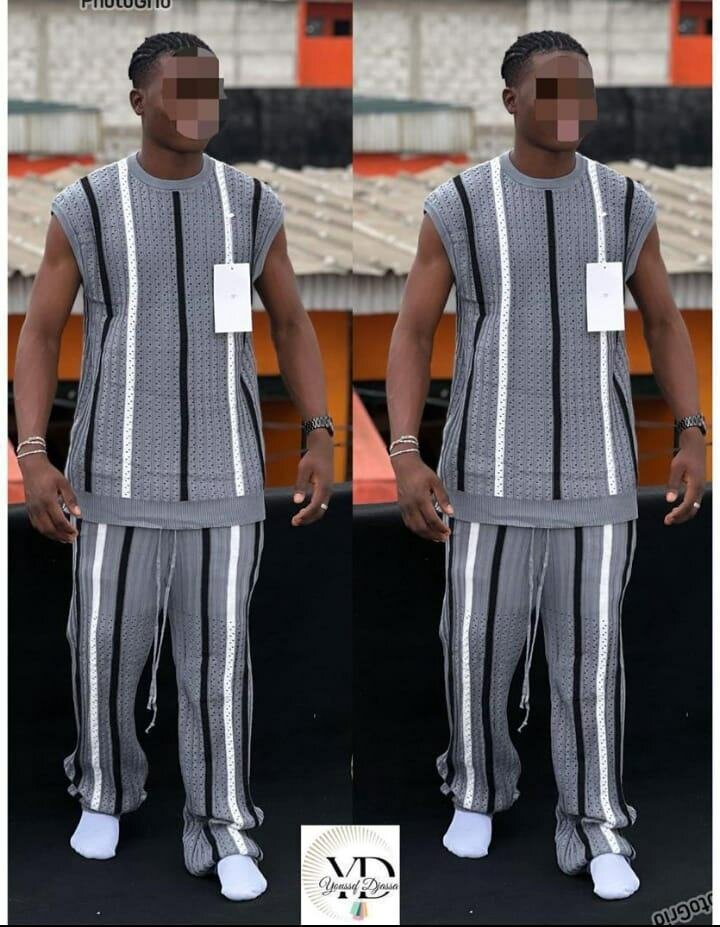 Ensemble homme chic tricoté
