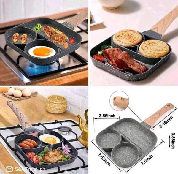 3&4 holes mini frying pan