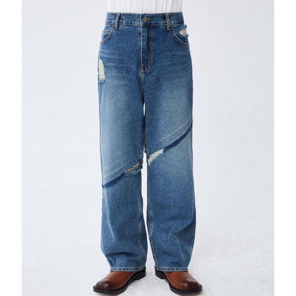 Jean large décontracté tendance