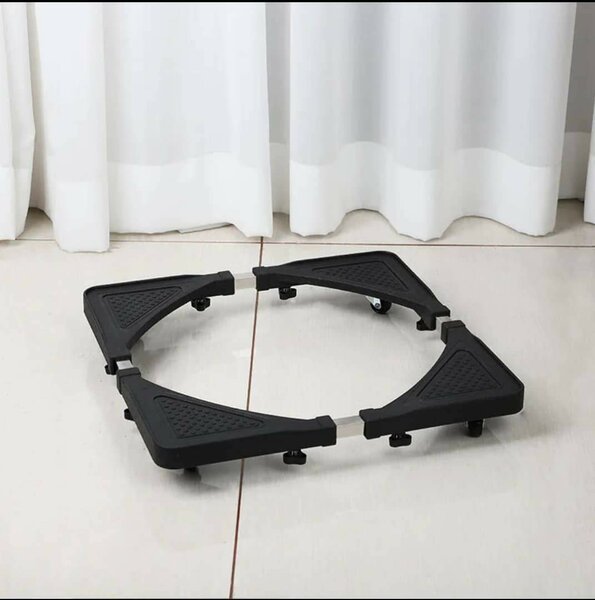 Support de Machine à Laver Réglable avec Roues