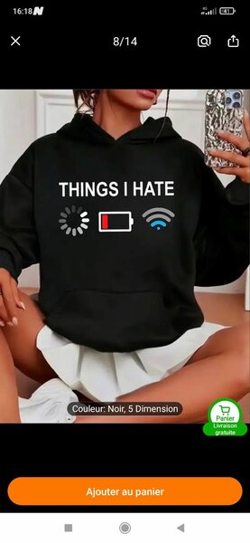 Sweat à Capuche Humour Unisexe