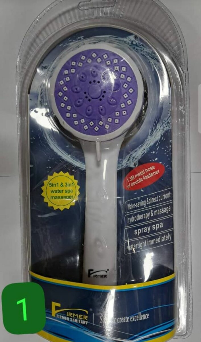Douchette hydromassage 5-en-1