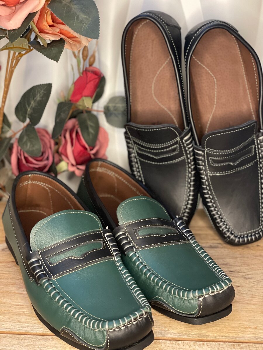 Mocassins en cuir élégants