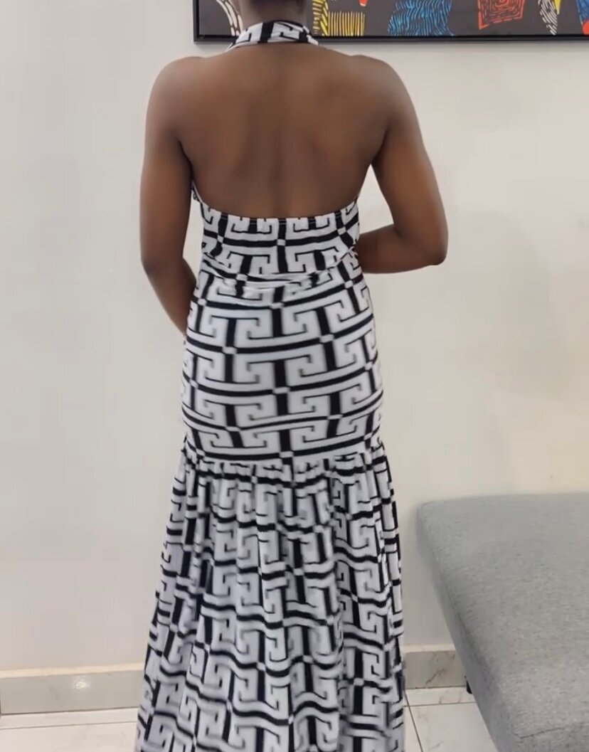 Robe longue dos nu élégante