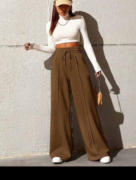 Pantalon large femme élégant