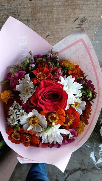 Bouquet coloré de fleurs fraîches