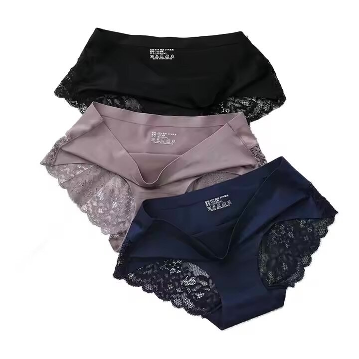 Factory Supply Comfortable Cotton Women Panties 5 Breathable