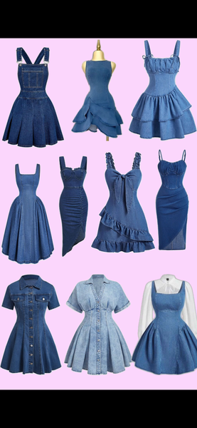 Robe en jean élégante femme