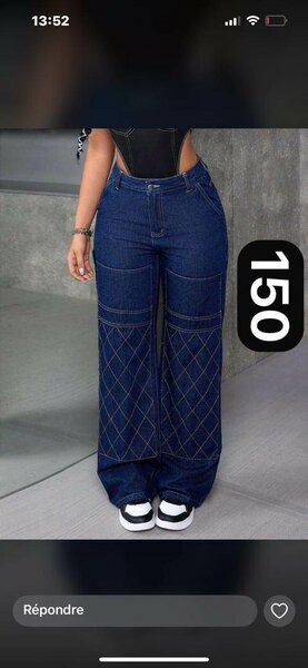 Jeans gros bas femme