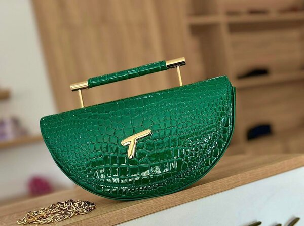 Sac à main vert élégant