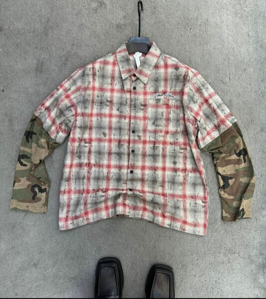 Chemise Carreaux Camouflage