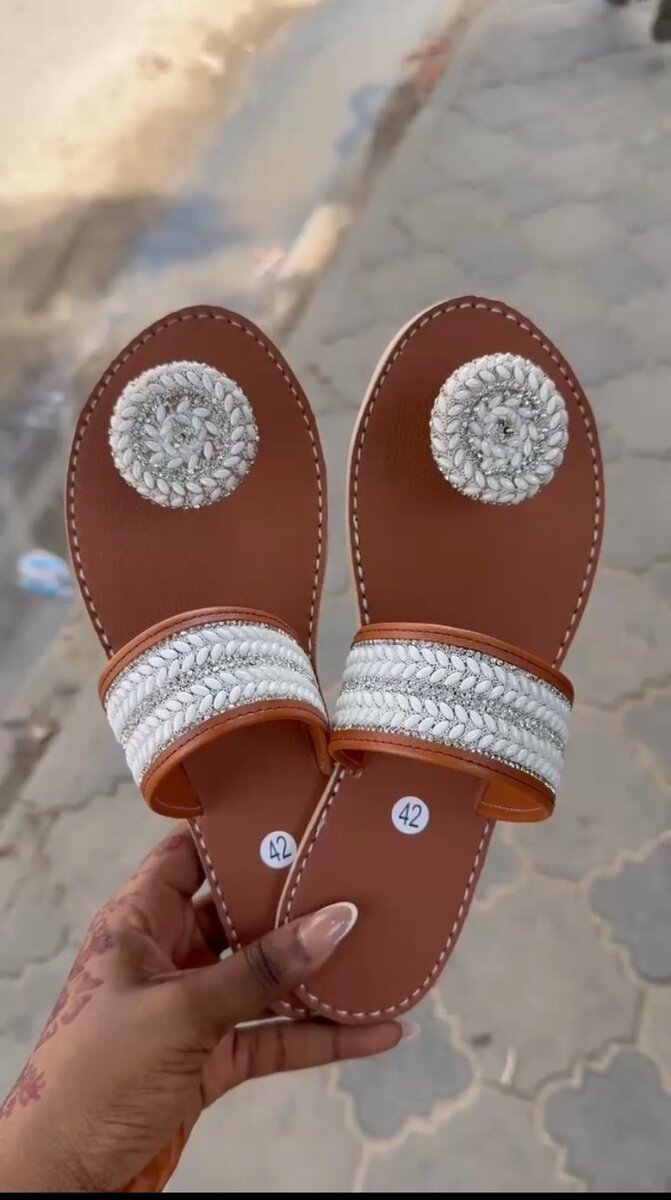 Sandales Bohèmes Perles Femmes