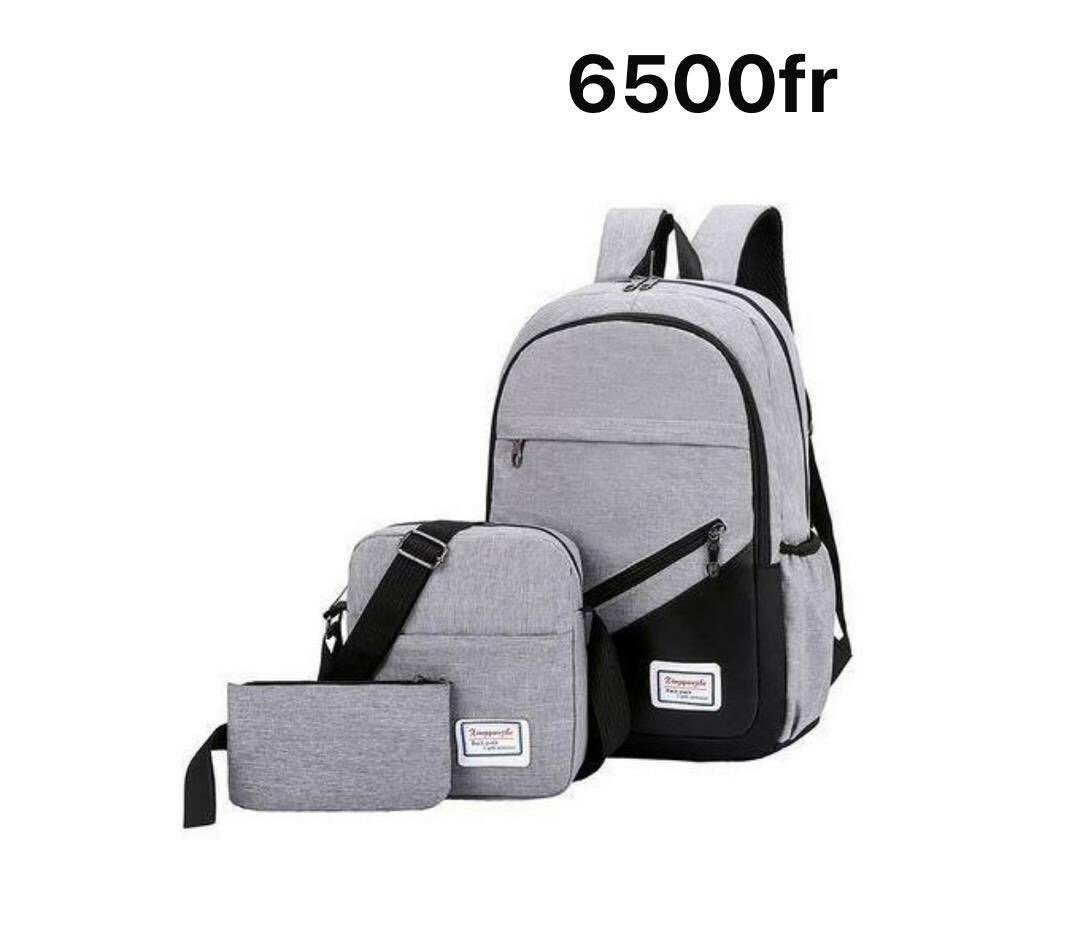 Ensemble sac à dos 3 pièces urbain