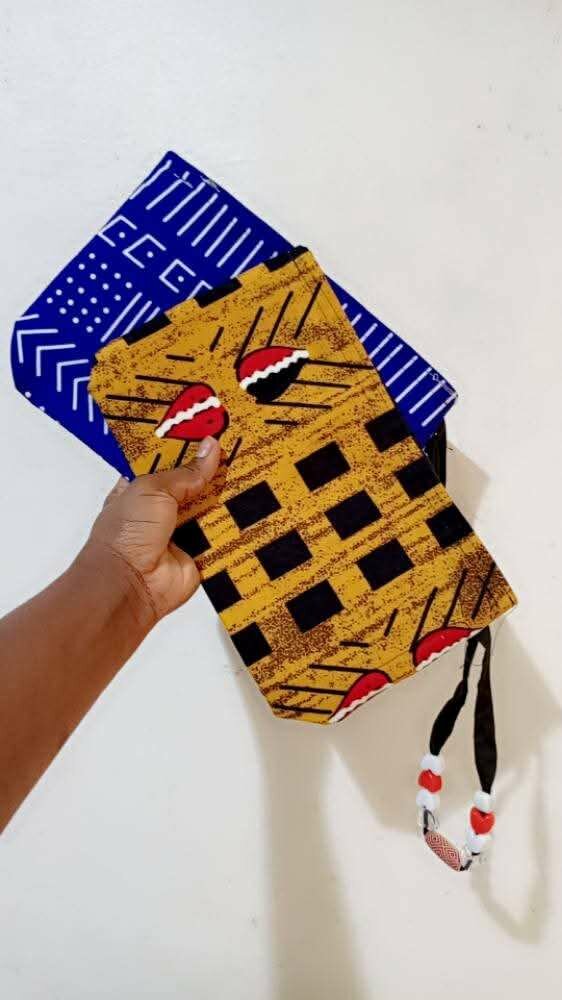 Pochette en tissu imprimé