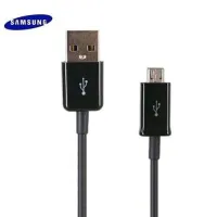 Official Samsung Micro USB to Micro Data Charging Cable for Smartphones & Tablets - Black
