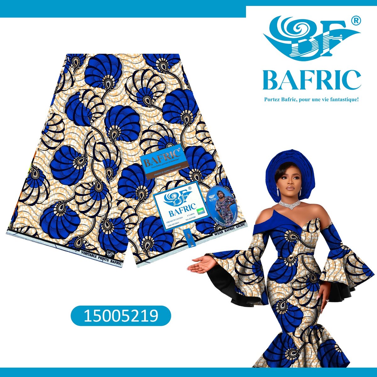 Tissu Wax Africain BAFRIC