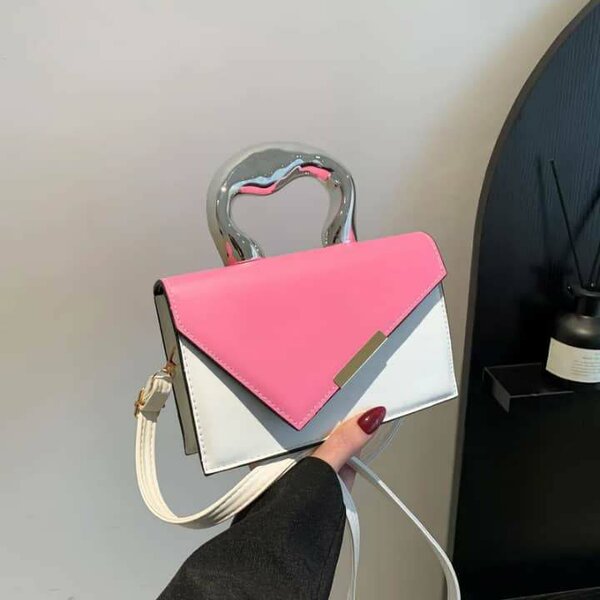 Sac à main chic bicolore