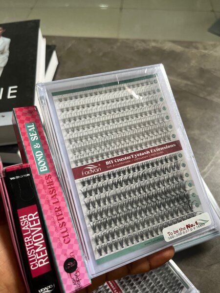 Cluster DIY lashes