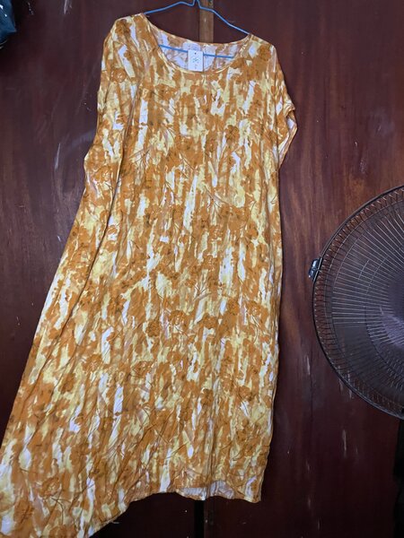 Robe ample en coton imprimée