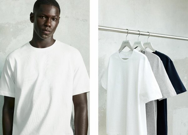T-shirts Zara en coton