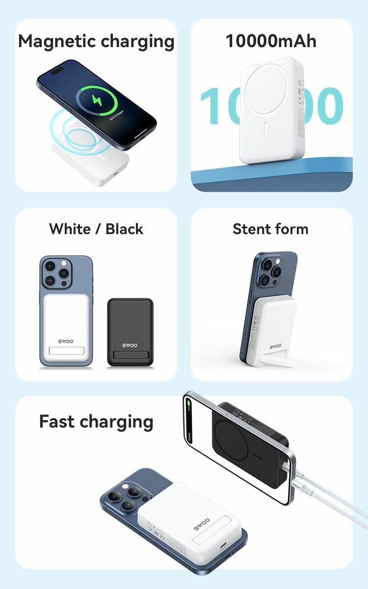 Power Bank Magnétique 10000mAh