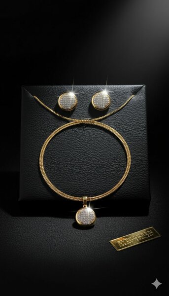 Parure en acier inoxydable élégante