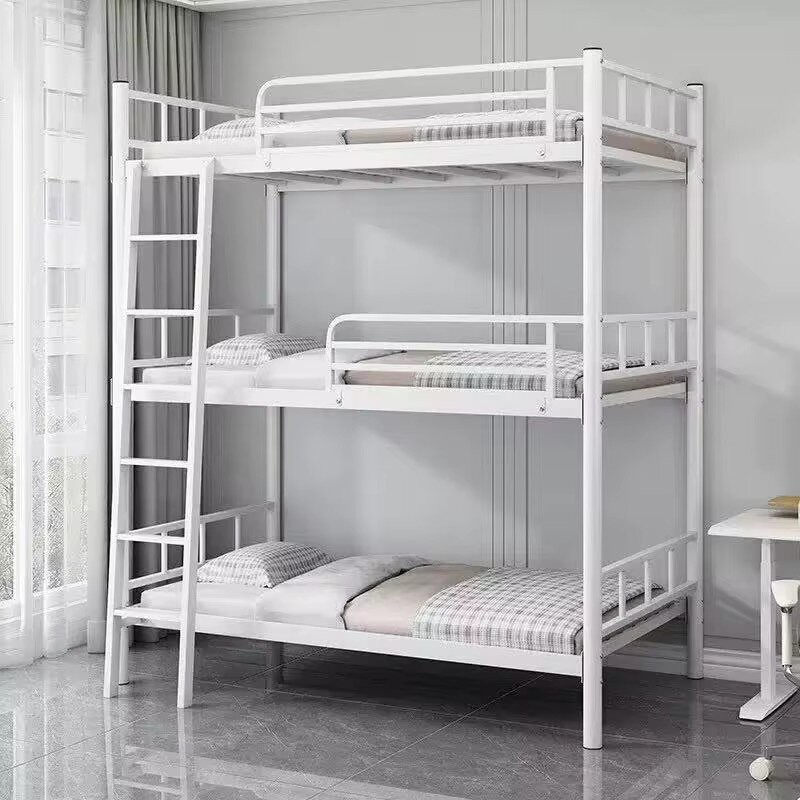 Lit superposé triple en métal