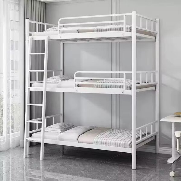 Lit superposé triple en métal