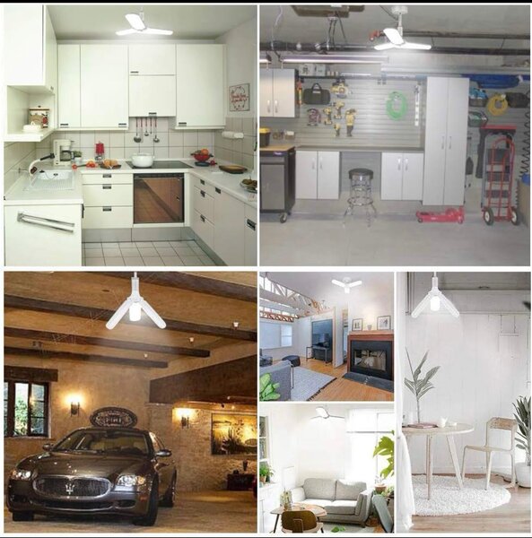 Ampoule Led Sous Forme De Ventilateur Très Puissant