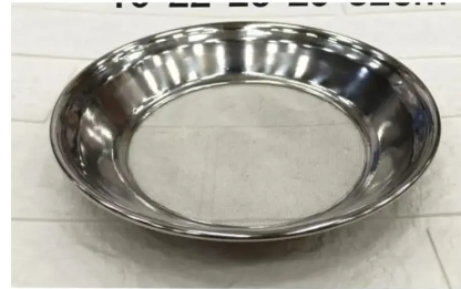 Flour Strainer Stainless Steel Round Flour Mesh Strainer Colander Sifter Advanced Kitchen Cake Baking Tools (Atta Strainer) Channi (Medium/Large)