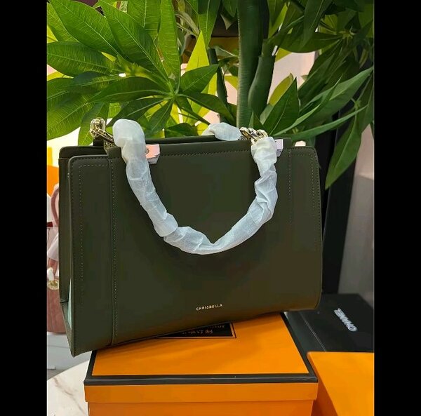 Sac à main en cuir vert