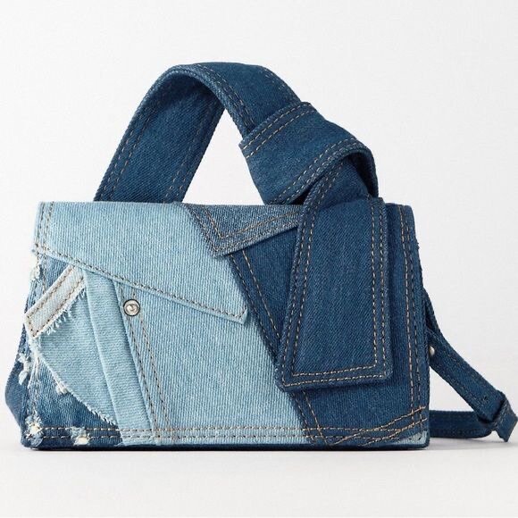 Sac à main en denim chic