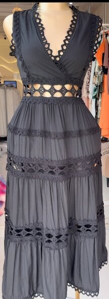 Lace dress in black  Size : 8/10/12/14