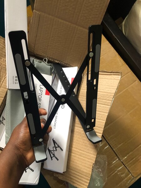 Laptop stand.