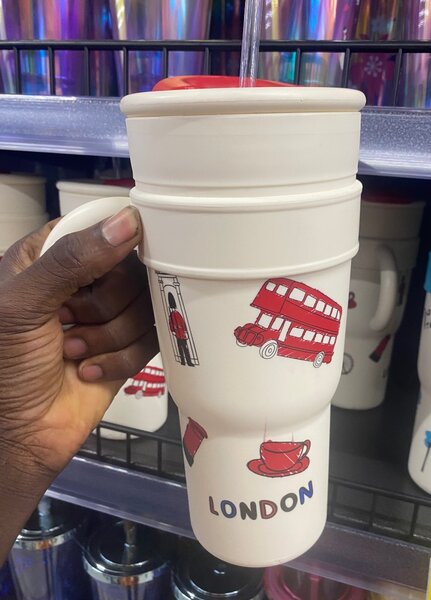 Gobelet London avec paille