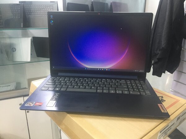 Blue Lenovo ideapad 1