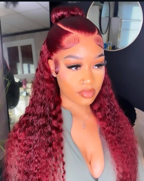 Perruque Bordeaux Ondulée