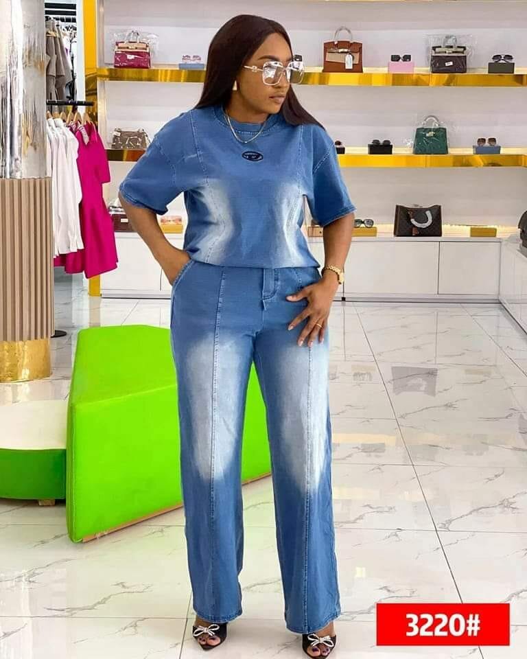 Diesel denim two-piece: jeans and a t-shirt